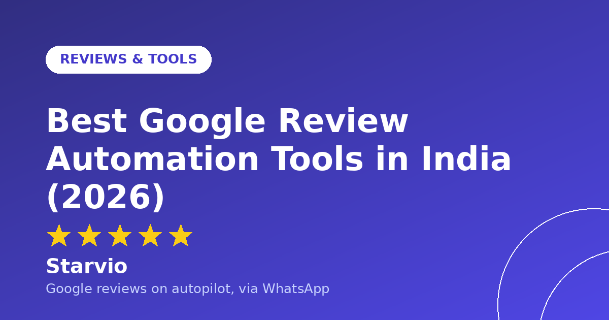 Comparison of Google review automation tools for Indian businesses on a laptop and phone